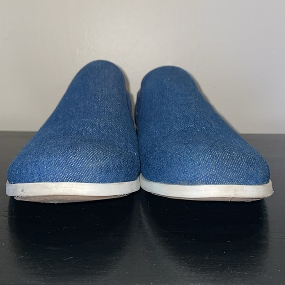 ALDO Blue Canvas Slip-On Shoes with Leather Sole Beds.  Size 12 - Picture 4 of 12